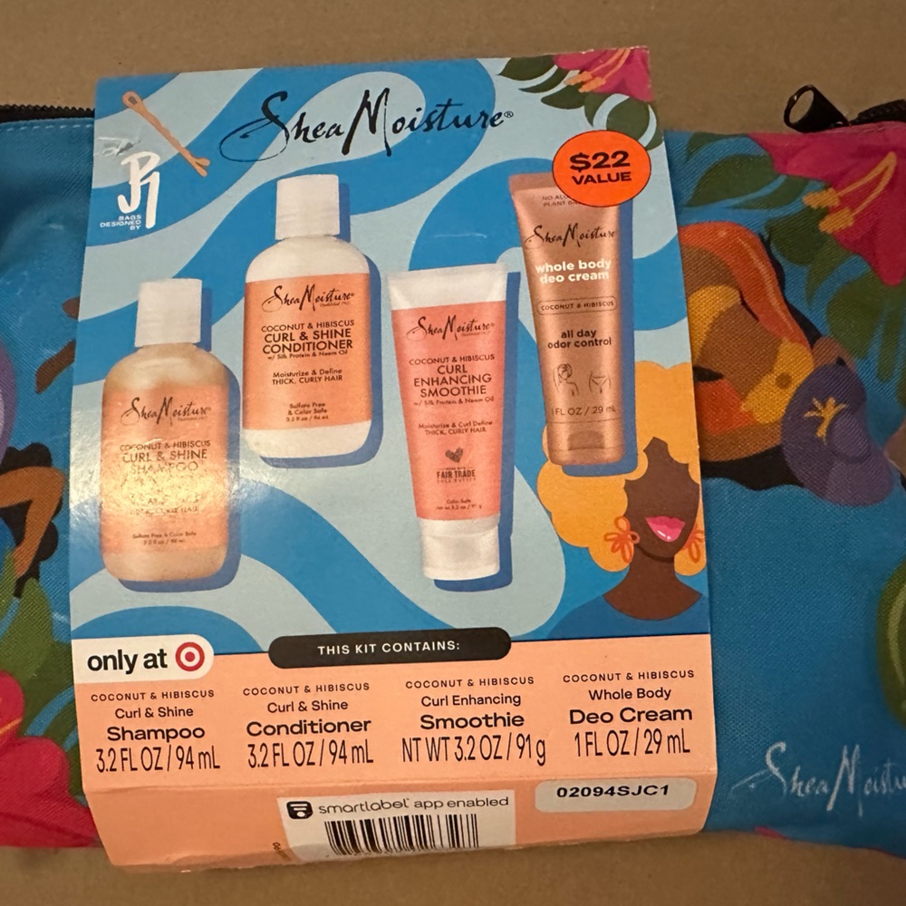 Shea Moisture Hair Care Set Orange and Blue